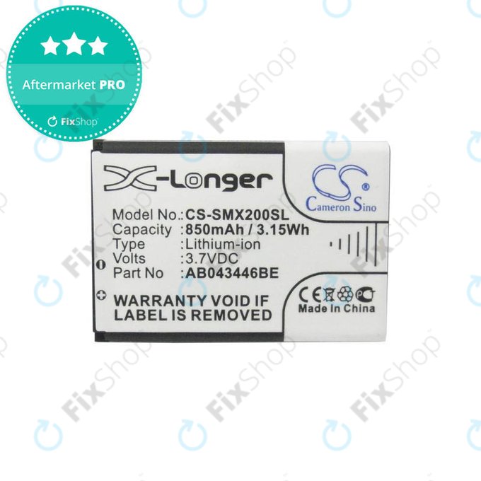 Samsung A, B, C, D, E, F, I, M, P, S, X-serija - Baterija AB043446LE, AB043446BE, AB043446BC, AB463446BC, AB043446LN, AB043446LA 850mAh HQ