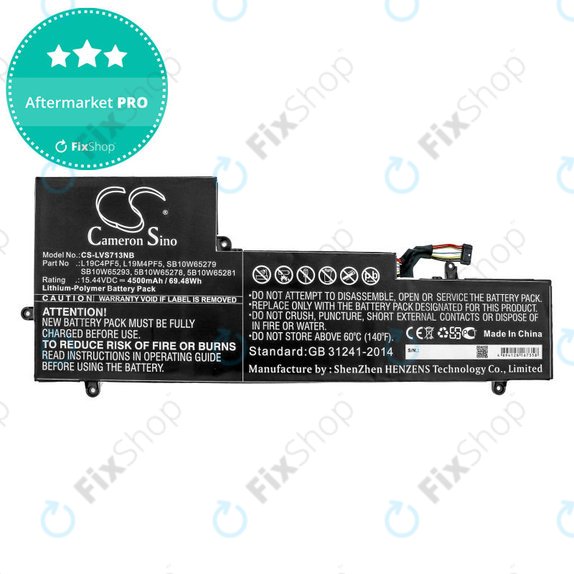 Baterija za Lenovo Yoga Slim 7-15IIL, 4500mAh, Li-Pol, 15.44V, L19C4PF5, HQ