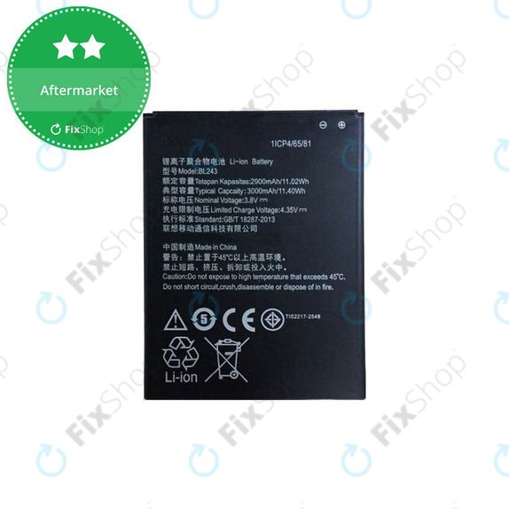 Lenovo A7000 - Baterija BL243, 2900mAh - SB18C00204