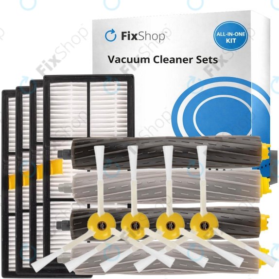 Set rezervnih dijelova za iRobot Roomba 800, 900-series (2 para glavnih četki, 4x Filter, 4x Bočna četka)