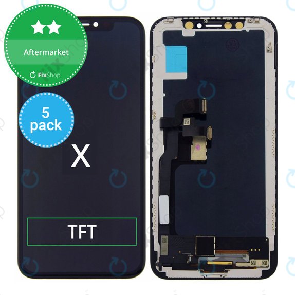 Apple iPhone X - LCD zaslon + zaslon osjetljiv na dodir + okvir TFT (5 Pack)