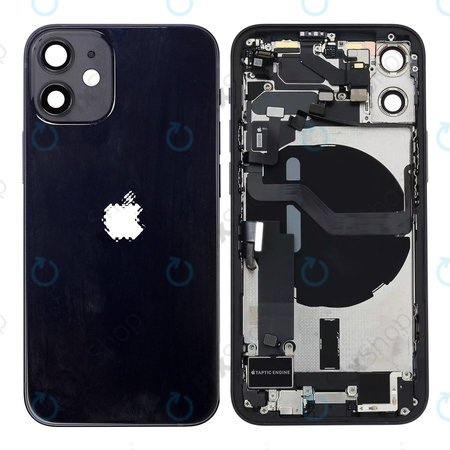 Apple iPhone 12 Mini - Stražnje Maska s malim dijelovima (crno)