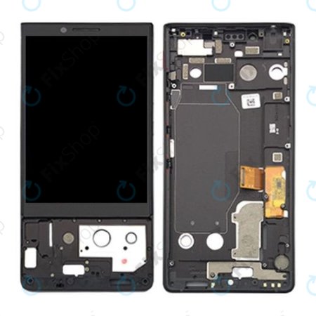 Blackberry Key2 - LCD zaslon + zaslon osjetljiv na dodir + okvir (crni)