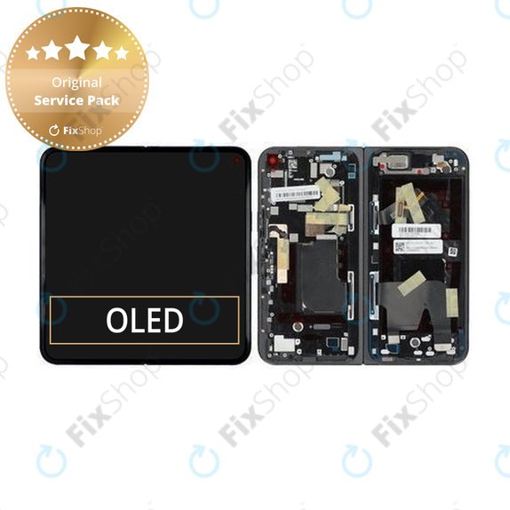 Zaslon za Google Pixel 9 Pro Fold, Inner, Obsidian, Dodirni ekran bez okvira, G949-00903-00, Genuine Service Pack