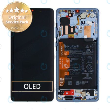 Huawei P30 Pro - LCD zaslon + zaslon osjetljiv na dodir + okvir + baterija (Breathing Crystal) - 02352PGH