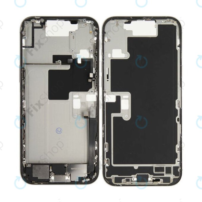 Apple iPhone 16 Pro Max - Srednji okvir + Tipke za uključivanje + Glasnoću (White Titanium)