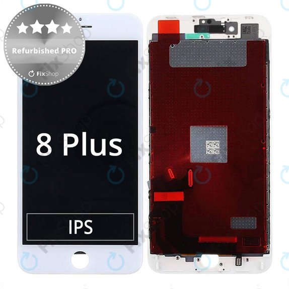 Apple iPhone 8 Plus - LCD zaslon + zaslon osjetljiv na dodir + okvir (bijeli) Refurbished PRO