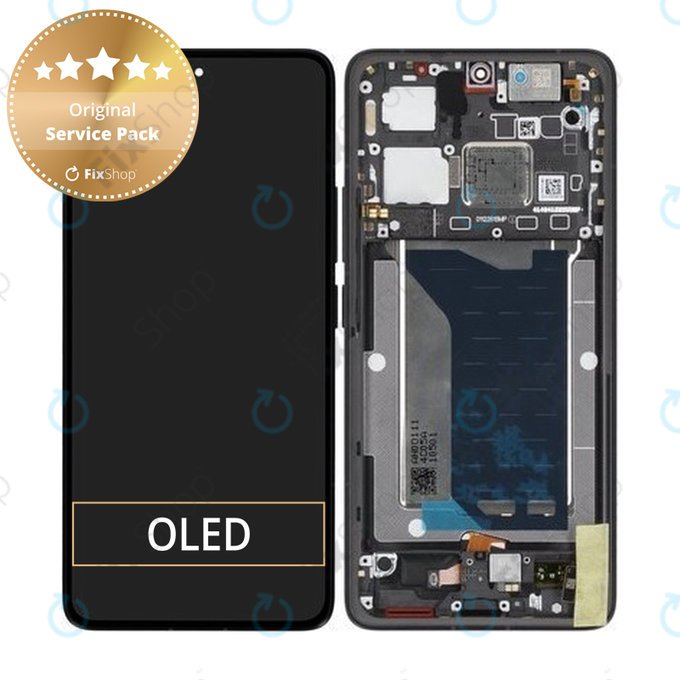 Xiaomi Poco F7 Ultra 5G - LCD zaslon + zaslon osjetljiv na dodir + okvir (Black) - 5600150O11U00 Genuine Service Pack