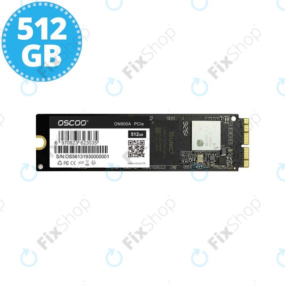 Oscoo ON900A PCIe - SSD 512 GB - MacBook Air, Pro (krajem 2013. - 2017.) Refurbished