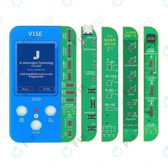 JC V1SE Programmer + LCD, baterija, otisak prsta, Face ID i ploče serije 12 (iPhone 7 - 12 Pro Max)