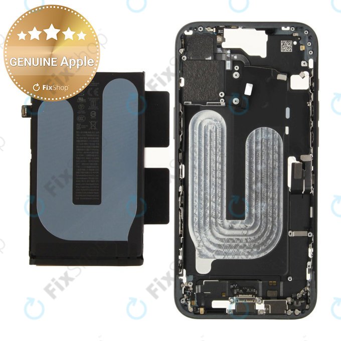 Srednji okvir s baterijom za iPhone 16 Plus | Black | ZD076-00684 | Genuine Apple
