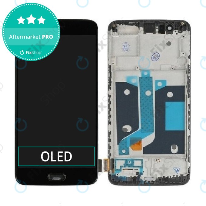 OnePlus 5 - LCD zaslon + zaslon osjetljiv na dodir + okvir (Black) TFT