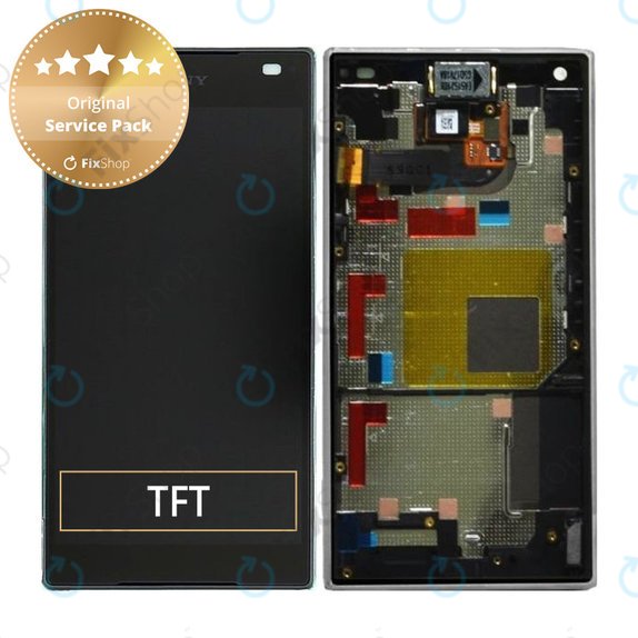 Sony Xperia Z5 Compact E5803 - LCD zaslon + zaslon osjetljiv na dodir + okvir (crni) - 1297-3728 Originalni servisni paket