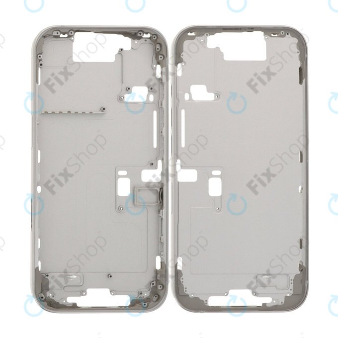Apple iPhone 16 Pro - Srednji okvir + Tipke za uključivanje + Glasnoću (White Titanium)