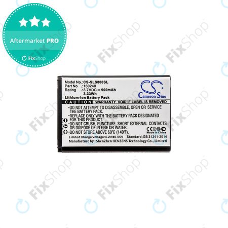 Baterija za Steelseries 61298rx, Siberia 840, 900mAh, Li-Ion, 3.7V, 160240, HQ