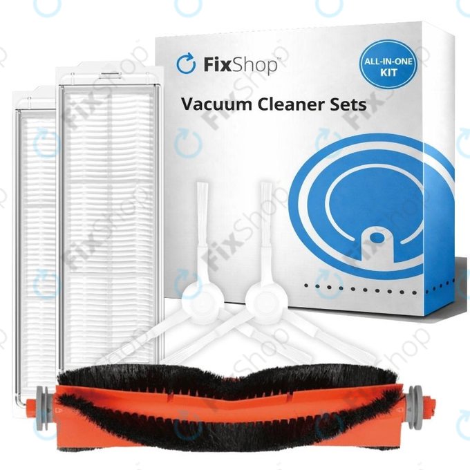 Set rezervnih dijelova za Xiaomi Robot Vacuum S10, S10 EU, S12 (1x Glavna četka, 2x Filteri, 2x Bočne četke)