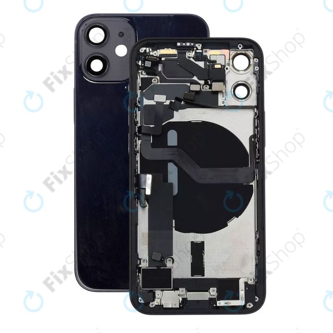 Apple iPhone 12 Mini - Stražnje Maska s malim dijelovima (crno)