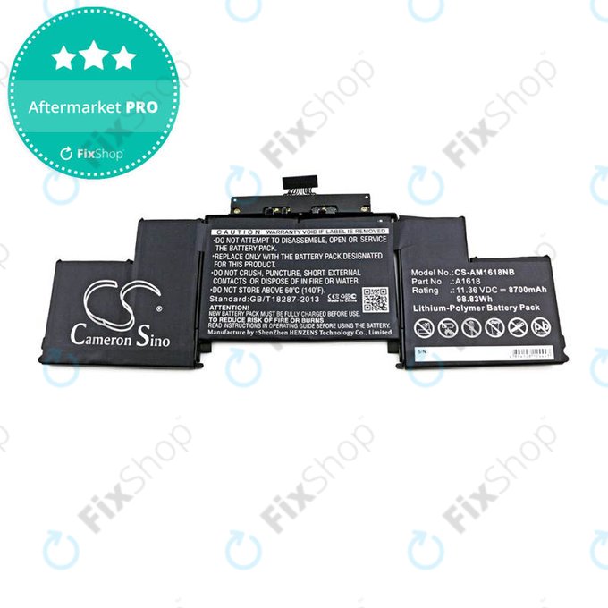 Apple MacBook Pro 15" Retina A1398 (sredina 2015.) - Baterija A1618 8700mAh HQ