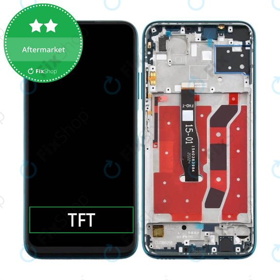 Huawei P40 Lite - LCD zaslon + zaslon osjetljiv na dodir + okvir (Crush Green) TFT