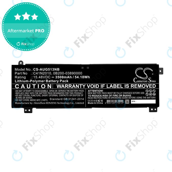 Baterija za Asus ROG Strix G15, G17, 3500mAh, Li-Pol, 15.48V, C41N2010, HQ