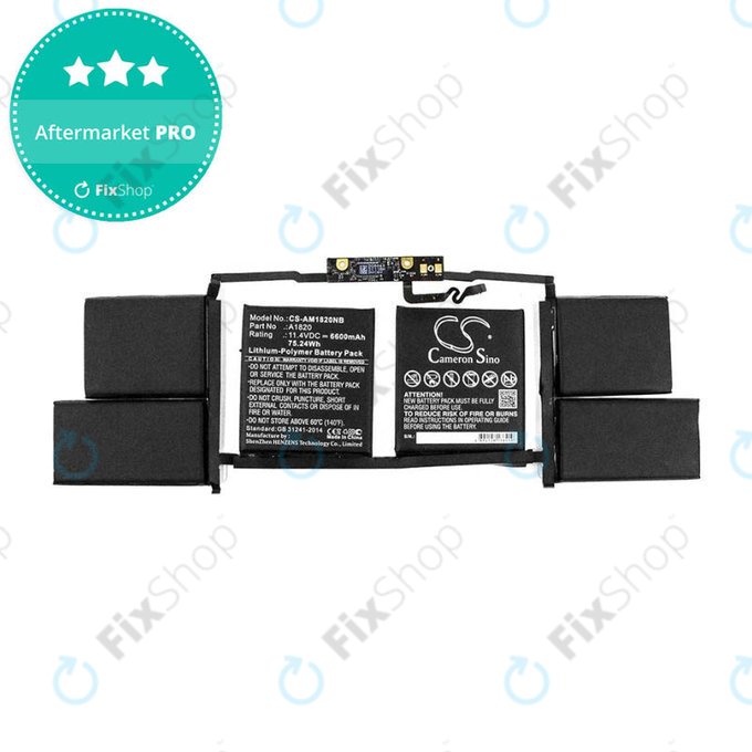 Apple MacBook Pro 15" A1707 (krajem 2016. - Sredinom 2017.) - Baterija A1820 6600 mAh HQ