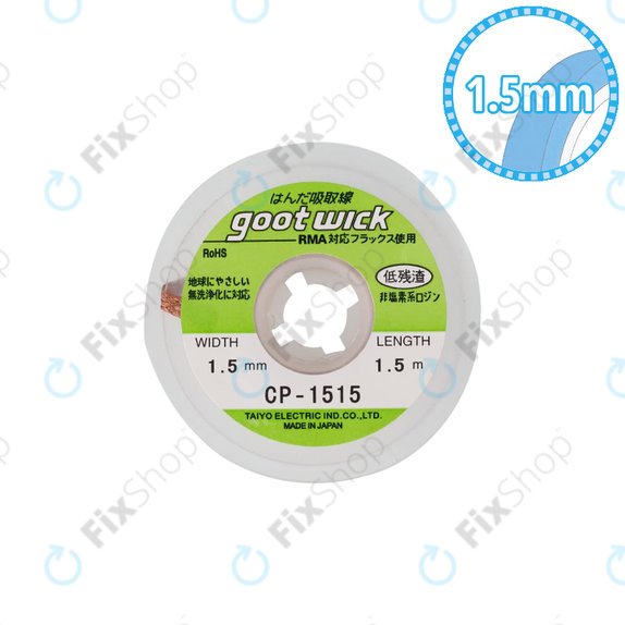 Goot CP-1515 - Konvencionalni fitilji za odlemljivanje - 1.5mm