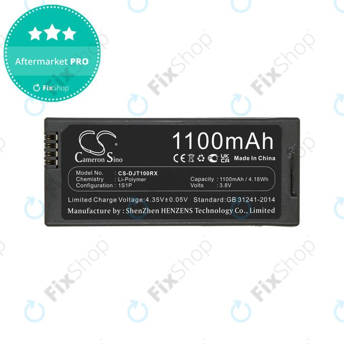 Baterija za DJI Tello, 1100mAh, Li-Pol, 3.8V, T01, HQ