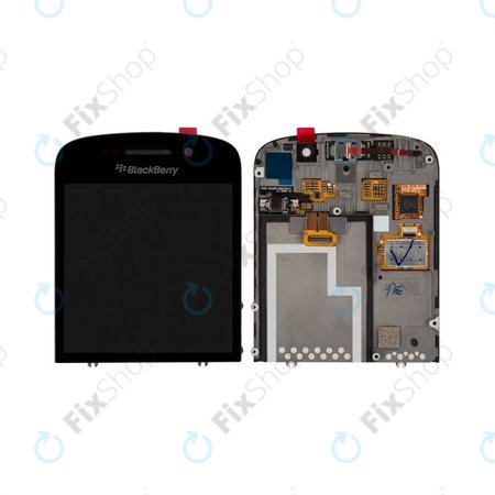 Blackberry Q10 - LCD zaslon + zaslon osjetljiv na dodir + okvir (crni)