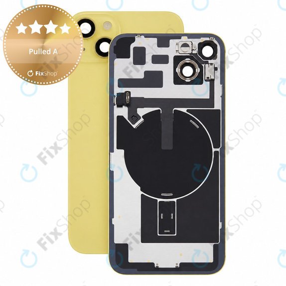 Staklo stražnjeg kućišta za iPhone 14 Plus, Yellow, Pulled A