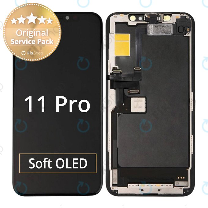 Apple iPhone 11 Pro - LCD zaslon + zaslon osjetljiv na dodir + okvir - 661-15931 Originalni servisni paket