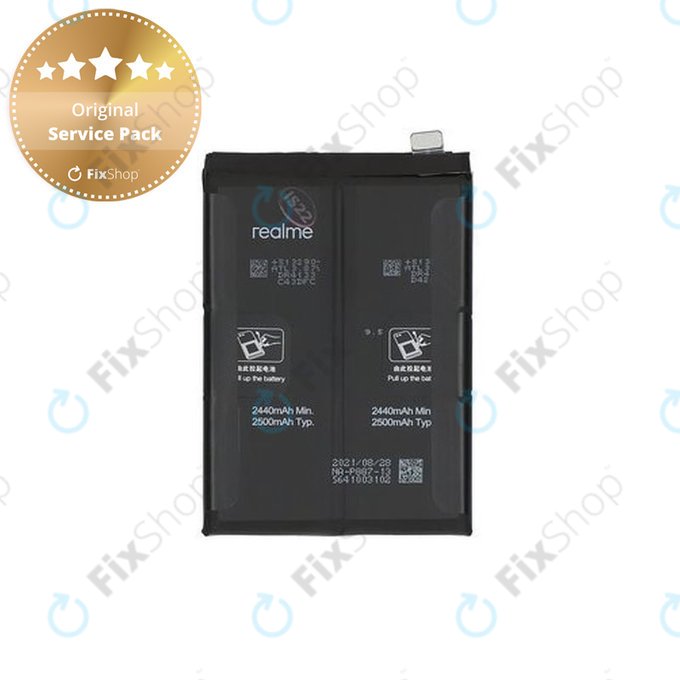 Realme GT 2 Pro 5G RMX3301 RMX3300, GT Neo 2 5G RMX3370 - Baterija BLP887 5000mAh - 4908703 Originalni servisni paket