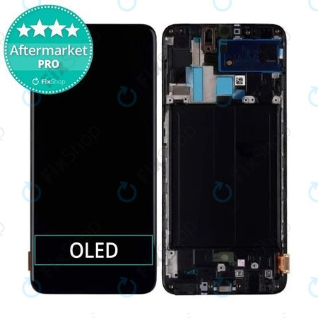 Samsung Galaxy A70 A705F - LCD zaslon + ekran osjetljiv na dodir + okvir (crni) OLED