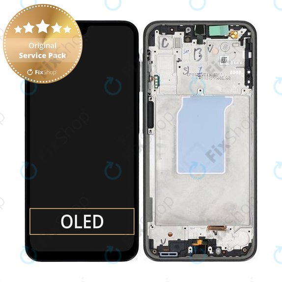 Samsung Galaxy A26 A266E - LCD zaslon + zaslon osjetljiv na dodir + okvir (Black) - GH82-37049A Genuine Service Pack