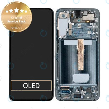 Samsung Galaxy S22 Plus S906B - LCD zaslon + zaslon osjetljiv na dodir + okvir (zeleni) - GH82-27500C, GH82-27501C Originalni servisni paket