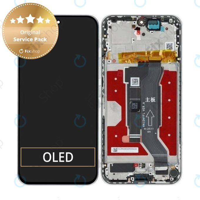 Honor 400 - LCD zaslon + zaslon osjetljiv na dodir + okvir (Meteor Silver) - 0235APNS Genuine Service Pack