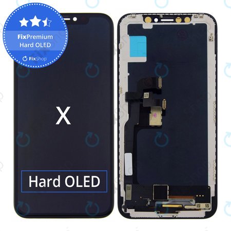 Apple iPhone X - LCD zaslon + zaslon osjetljiv na dodir + okvir Hard OLED FixPremium