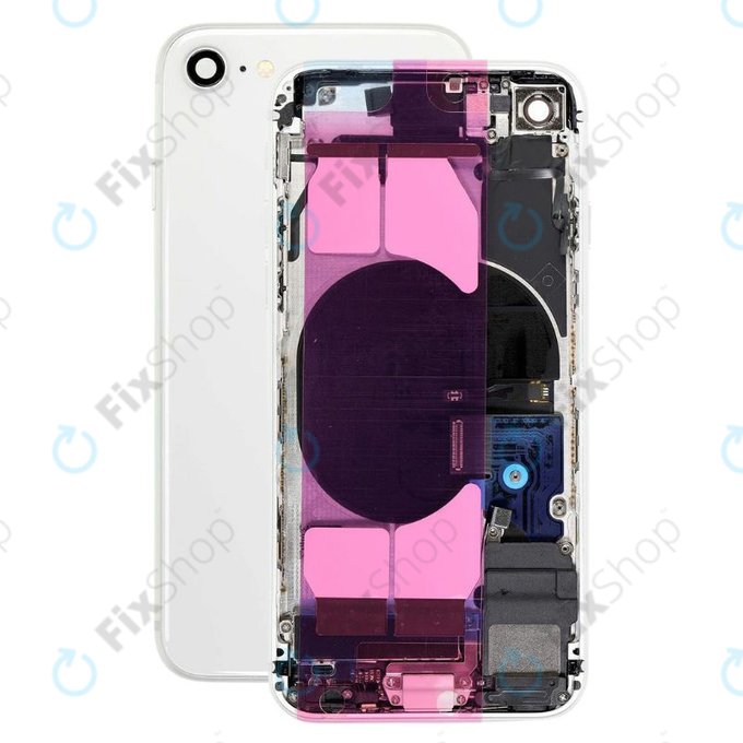 Apple iPhone 8 - Stražnje Maska s malim dijelovima (srebrno)