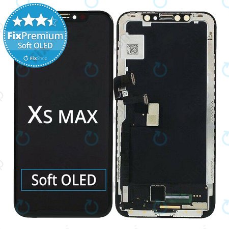 Apple iPhone XS Max - LCD zaslon + zaslon osjetljiv na dodir + okvir Soft OLED FixPremium
