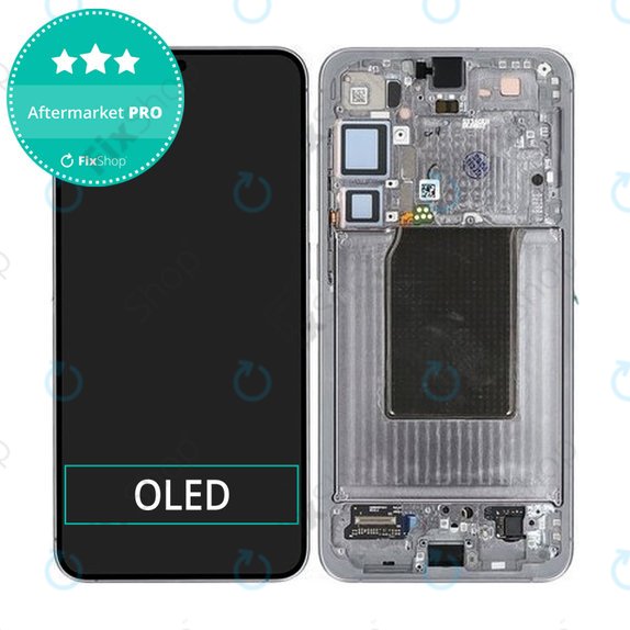 Samsung Galaxy S25 Plus - LCD zaslon + zaslon osjetljiv na dodir + okvir (Silver Shadow) OLED