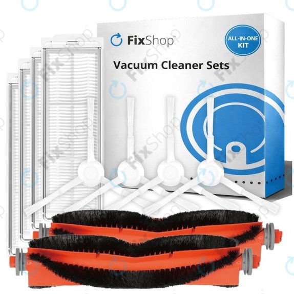 Set rezervnih dijelova za Xiaomi Robot Vacuum S10, S10 EU, S12 (2x Glavne četke, 4x Filteri, 4x Bočne četke)