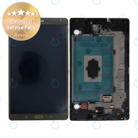 Samsung Galaxy Tab S 8.4 T705 - LCD zaslon + steklo na dotik + okvir (Titanium Bronze) - GH97-16095B Genuine Service Pack