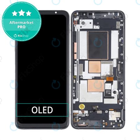 Asus ROG Phone 5 ZS673KS - LCD zaslon + zaslon osjetljiv na dodir + okvir (Phantom Black) OLED