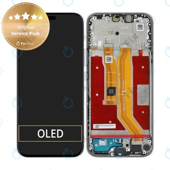 Honor 400 Lite - LCD zaslon + zaslon osjetljiv na dodir + okvir (Velvet Grey) - 0235ANTG Genuine Service Pack