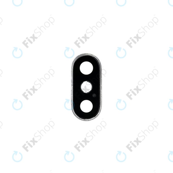 Apple iPhone XS Max - Leća kamere + okvir (Silver)