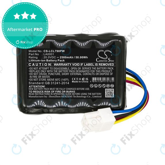 Baterija za Landxcape LX797, Ferrex 800m2 2021, 2500mAh, Li-Ion, 20V, LA0001, HQ