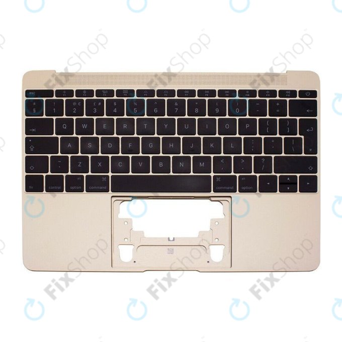 Apple MacBook 12" Retina A1534 (početak 2015. - Sredina 2017.) - Gornji okvir tipkovnice + tipkovnica UK (zlato)