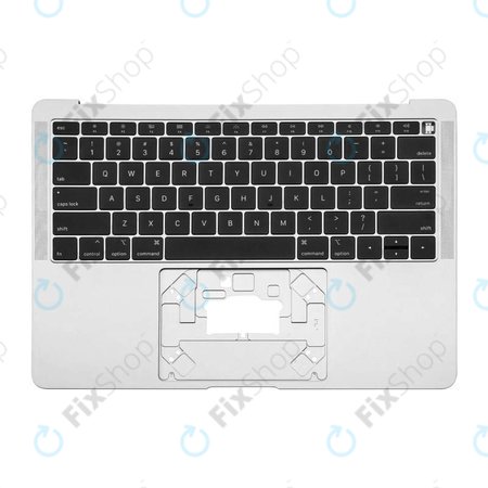 Apple MacBook Air 13" A1932 (2018 - 2019) - Gornji okvir tipkovnice + tipkovnica US (srebrna)