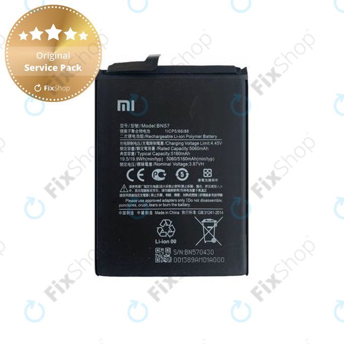 Xiaomi Poco X3 NFC, X3 Pro - Baterija BN57 5160mAh - 460200003J1G Genuine Service Pack