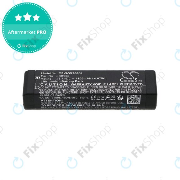 Baterija za Shure GLXD1, 2, MXW2, 1100mAh, Li-Ion, 3.7V, SB902, HQ