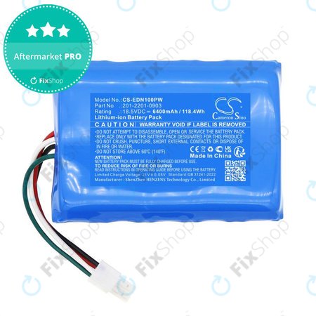 Baterija za Ecovacs BAIZE, G1-800, GX-600, GOAT G1, 6400mAh, Li-Ion, 18.5V, 201-2201-0903, HQ